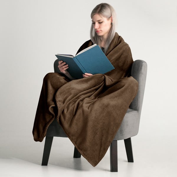 Rudas mikropluošto pledas DecoKing Mic, 70 x 150 cm-image-1