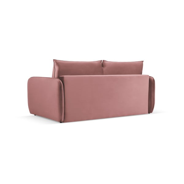 Sulankstoma sofa rožinės spalvos iš velveto 194 cm Vienna – Cosmopolitan Design-image-3