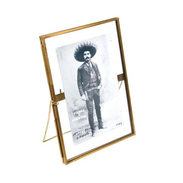 Iš metalo pastatomas rėmas auksinės spalvos 13x18 cm – Rex London