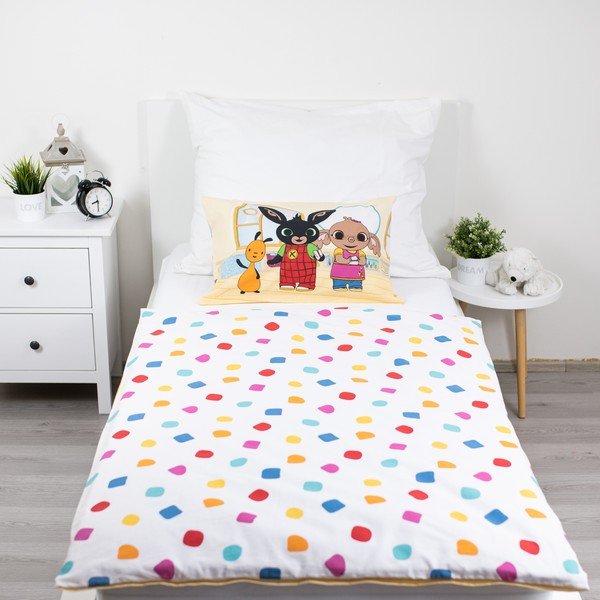 Iš medvilnės vaikiška patalynė vaikiškai lovai 100x135 cm Králíček Bing Playroom – Jerry Fabrics-image-2