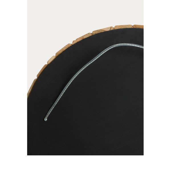 Sieninis veidrodis su medžio masyvo rėmu ø 80 cm Eliptic – Kave Home-image-4