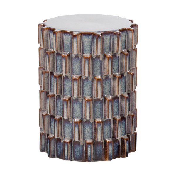 Iš keramikos apvalios formos šoninis stalas ø 35 cm Axu – WOOOD