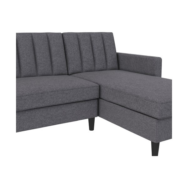 Sulankstoma kampinė sofa pilkos spalvos Celine – Støraa-image-2