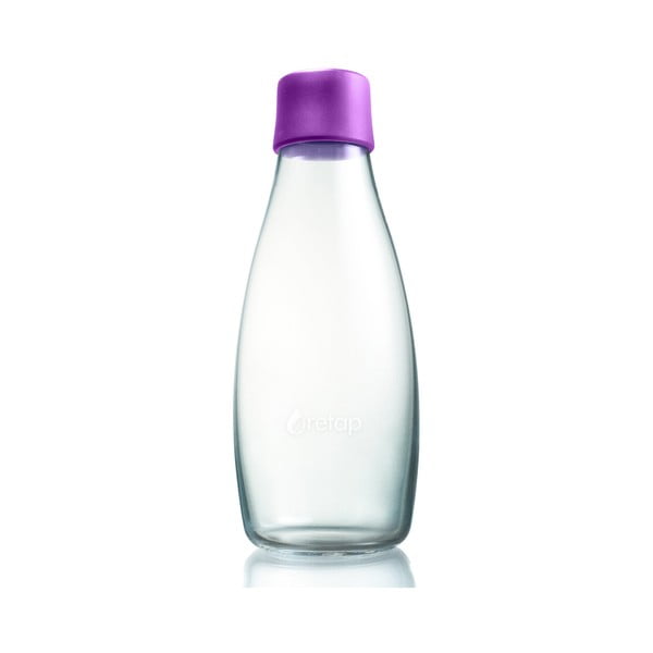 Purpurinis stiklinis buteliukas ReTap, 500 ml