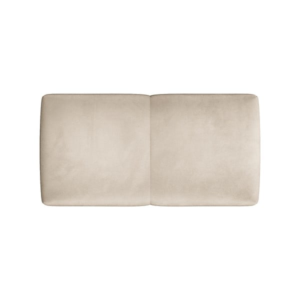 Smėlio spalvos aksominis modulinės sofos porankis Rome Velvet - Cosmopolitan Design-image-2