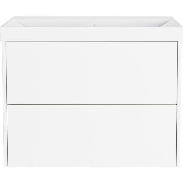 Baltos spalvos matinis pakabinama spintelė po kriaukle 81x65 cm Bodera – Germania-image-3