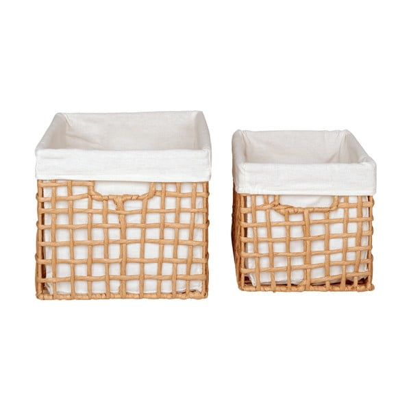 Krepšiai 2 vnt. 25x35x22 cm Bustelo – House Nordic-image-3