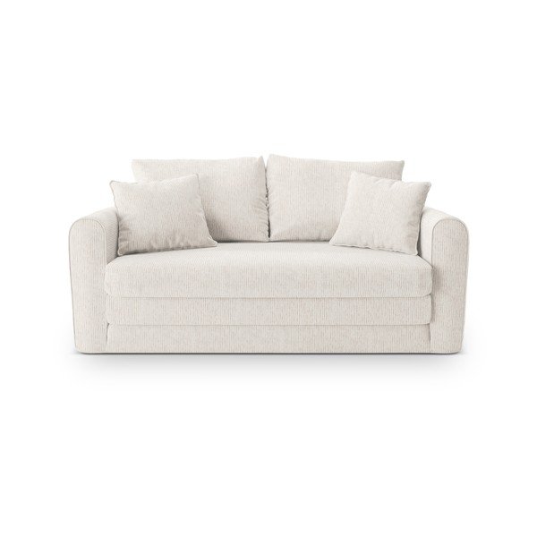 Baltos spalvos sulankstoma sofa 158 cm Lido – Micadoni -image-2