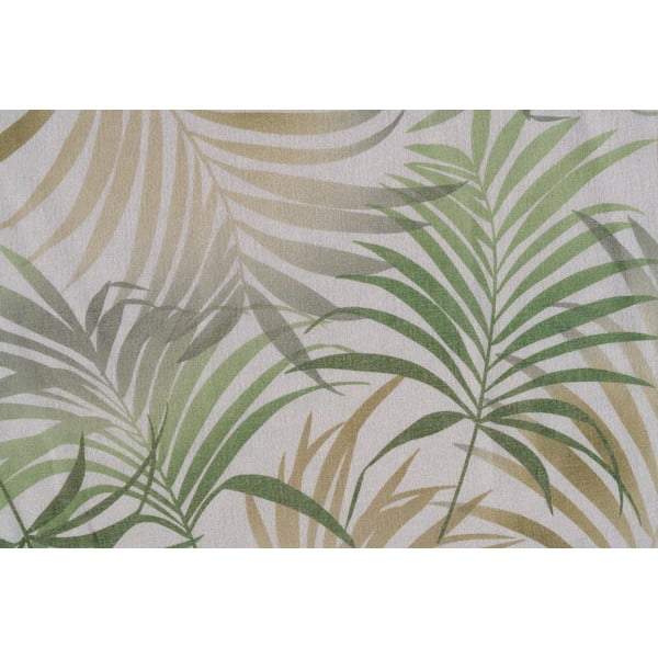 Permatoma užuolaida žalios spalvos/smėlio spalvos 300x260 cm Palmas – Mendola Fabrics-image-4