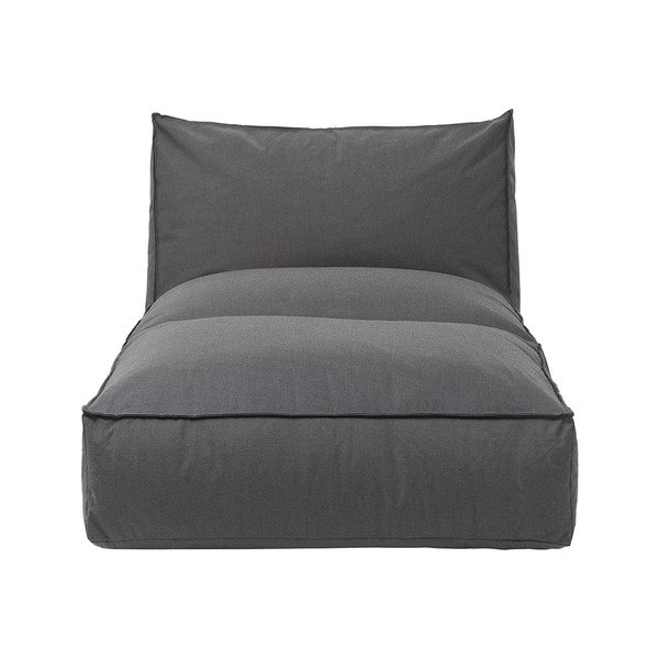 Tamsiai pilkas sodo gultas Blomus Coal, 190 cm ilgio