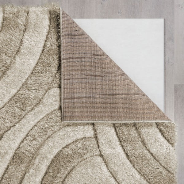 Rankų darbo iš perdirbto pluošto kilimas smėlio spalvos 160x230 cm Velvet – Flair Rugs-image-2