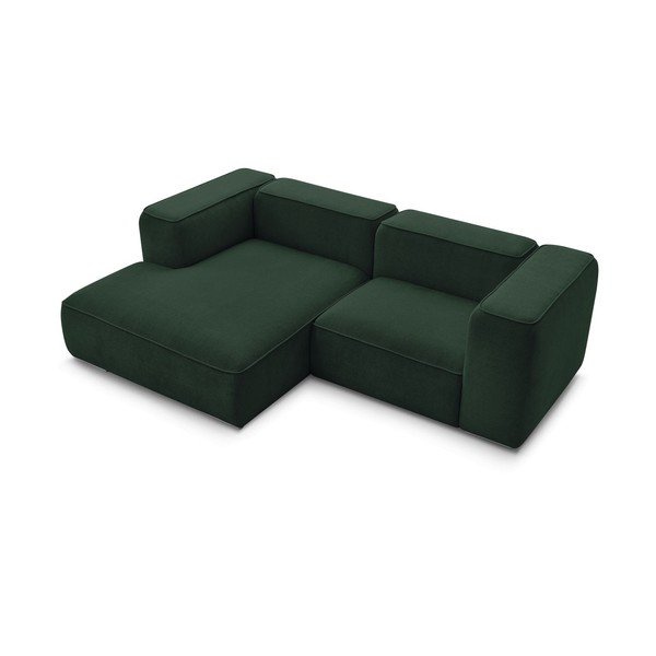 Iš boucle kampinė sofa tamsiai žalios spalvos (su kairiuoju kampu) Zephyr – Bobochic Paris-image-4