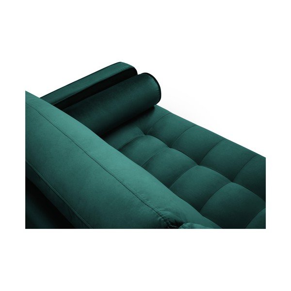 Smaragdo spalvos aksominė sofa Milo Casa Santo, 219 cm-image-4