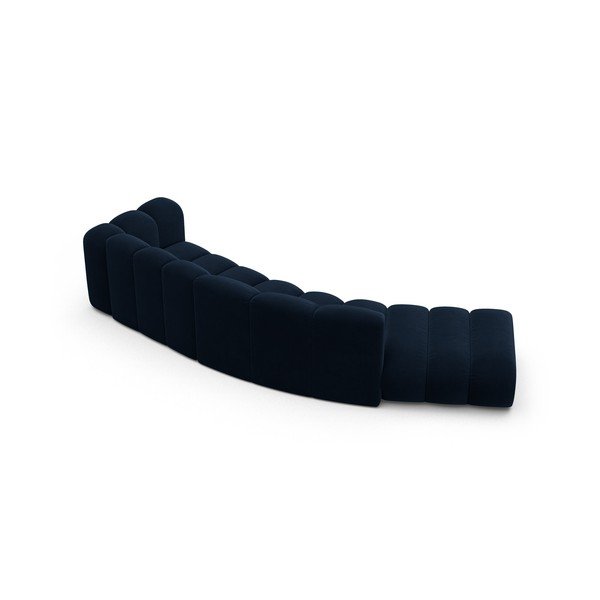 Kampinė sofa tamsiai mėlynos spalvos (su dešiniuoju kampu) Lupine – Micadoni Home-image-2