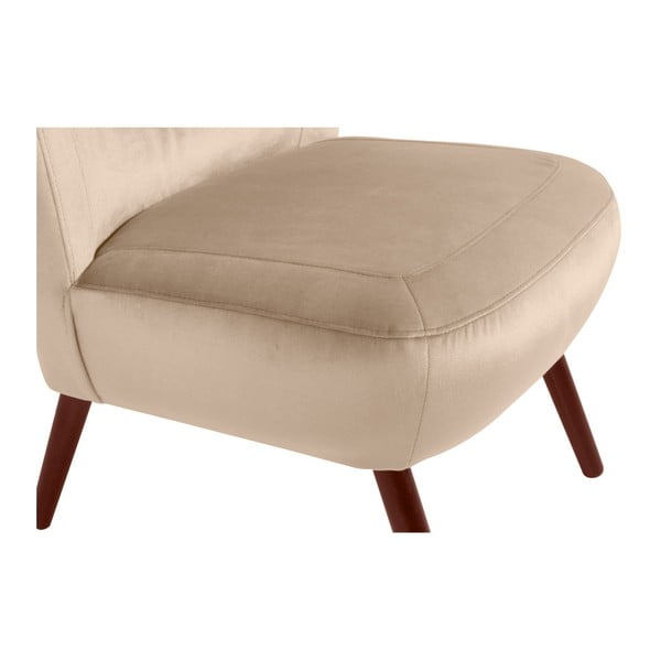 Smėlio spalvos krėslas Max Winzer Sari Velvet-image-4