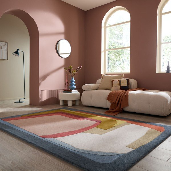 Rankų darbo iš vilnos kilimas 140x200 cm Elwin Wool – Flair Rugs-image-1