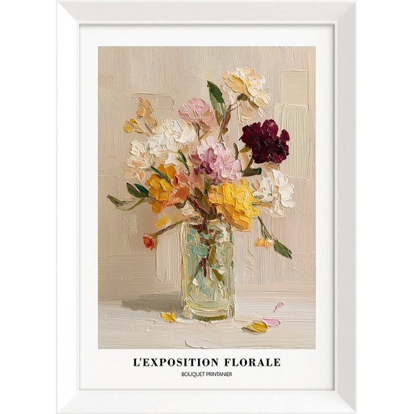 Spausdintas paveikslas su rėmeliu 56x75 cm Sunny Bouquet – Styler