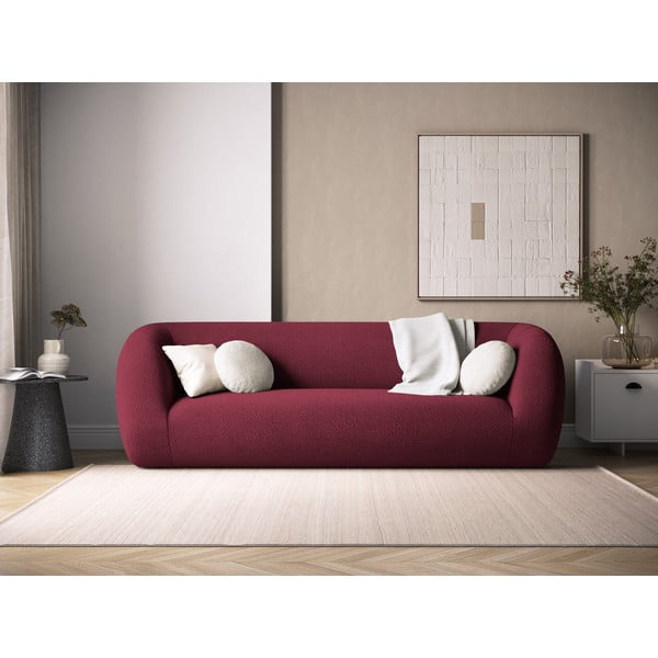 Sofa iš boucle bordo spalvos 230 cm Essen – Cosmopolitan Design-image-1