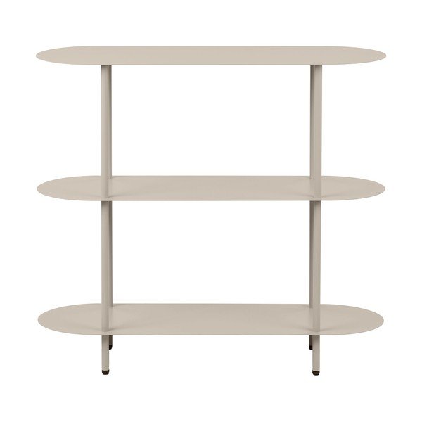 Smėlio spalvos iš metalo pastatoma lentyna 90x81x31 cm Rieti – House Nordic