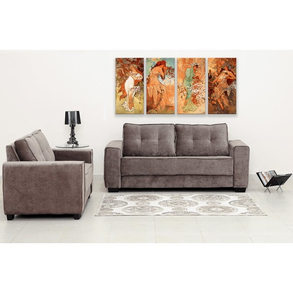 Alfons Mucha reprodukcija Pory Roku, 80 x 40 cm-image-1