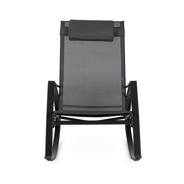 Antracito spalvos metalinis sodo krėslas Ercolano – Bizzotto-image-2