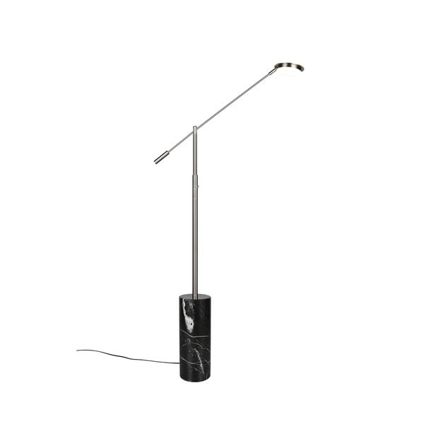 Juodos spalvos/sidabrinės spalvos pastatomas šviestuvas LED (aukštis 145 cm) Fiore – Trio Select-image-3