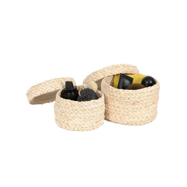 2 krepšių rinkinys iš kukurūzų virvės Iana Compactor-image-1