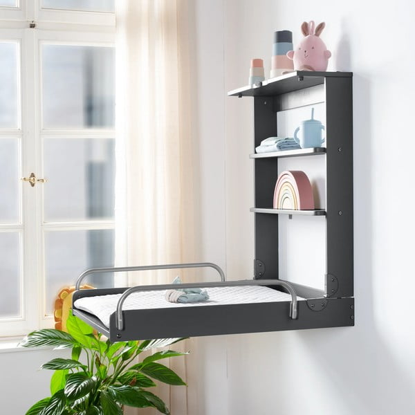 Antracito spalvos pakabinamas persirengimo stalas Roba style - Roba-image-4