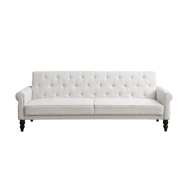Kreminės spalvos reguliuojama/sulankstoma sofa 222 cm Tyne – Støraa