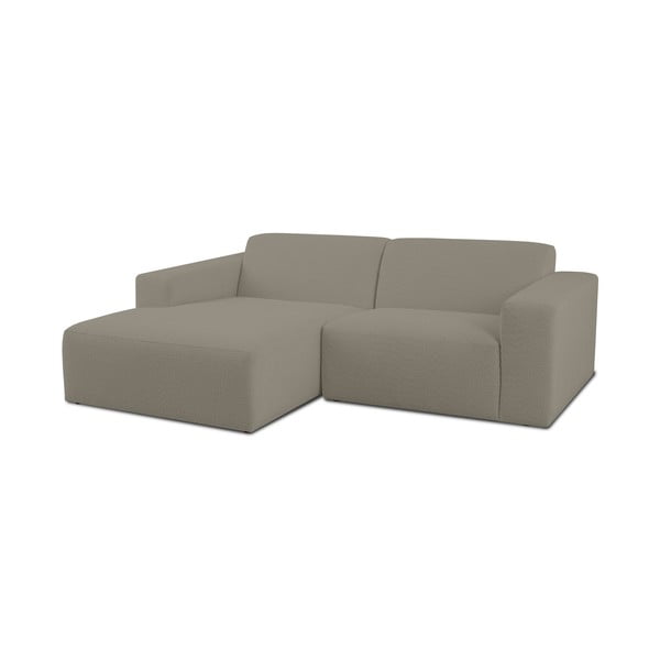 Iš boucle kampinė sofa šviesiai rudos spalvos (su kairiuoju kampu) Roxy – Scandic-image-1
