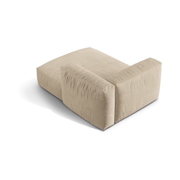 Smėlio spalvos iš velveto modulinė sofos dalis (su dešiniuoju kampu) Martina – Micadoni -image-3