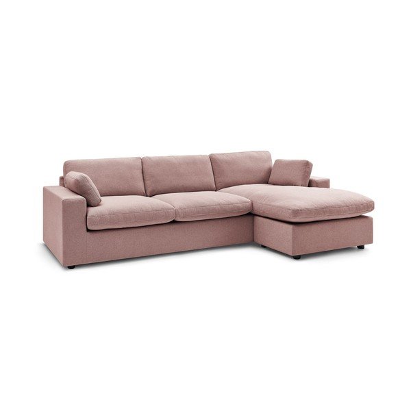 Rožinės spalvos kampinė sofa Belair – Bobochic Paris-image-2
