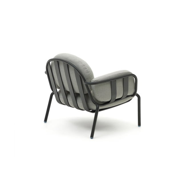 Metalinis sodo krėslas pilkos spalvos Joncols – Kave Home-image-3