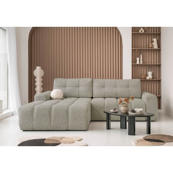 Šviesiai rudos spalvos sulankstoma/su sandėliavimo vieta modulinė kampinė sofa (su kairiuoju kampu) Lulu – Miuform-image-1