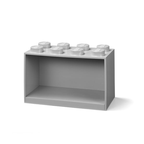 Vaikiška pilka sieninė lentyna LEGO® Brick 8-image-2