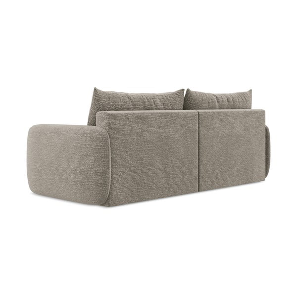 Smėlio spalvos sulankstoma/su sandėliavimo vieta sofa 238 cm Kalena – Makamii-image-4