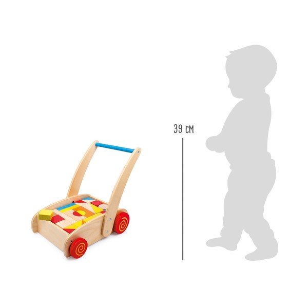 Medinė vaikštynė su "Legler" žaislų kaladėlėmis-image-1