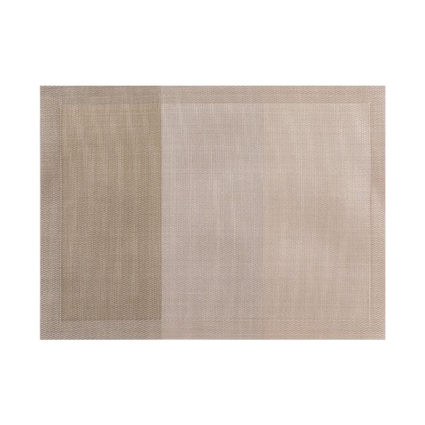 Tiseco Home Studio Žakardinis rudai pilkas kilimėlis, 45 x 33 cm