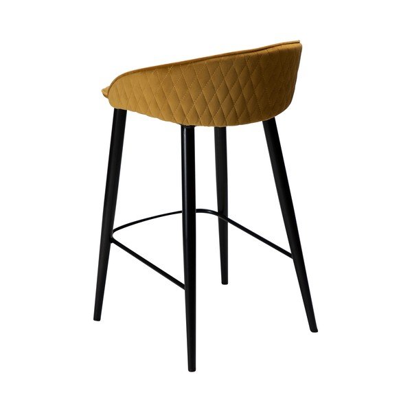Geltono aksomo baro kėdė DAN-FORM Denmark Dual, aukštis 91 cm-image-2