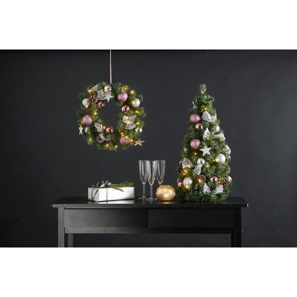 Šviečianti dekoracija žalios spalvos su Kalėdų motyvu ø 34 cm Noel – Star Trading-image-3