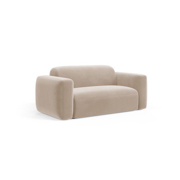 Smėlio spalvos iš velveto sofa 180 cm Strino – Cosmopolitan Design-image-1