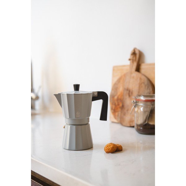 Pilkos spalvos iš metalo kavinukas 400 ml Moshi – Leopold Vienna-image-1