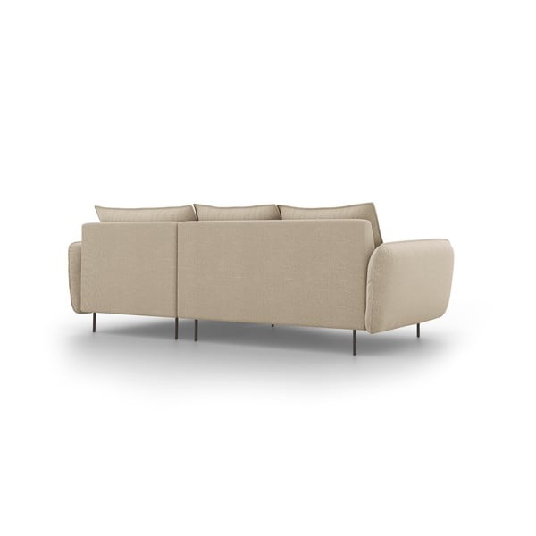 Smėlio spalvos kampinė sofa Cosmopolitan Design Vienna, kampas dešinėje-image-3