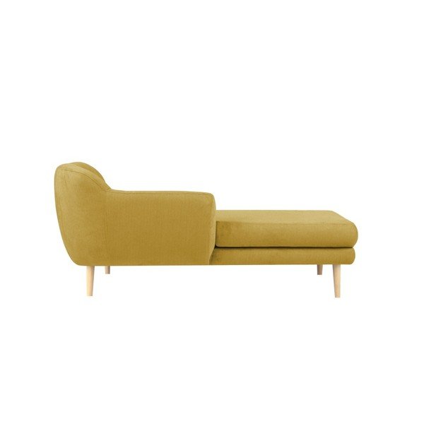 Geltonos spalvos sofa Mazzini Sofas Sardaigne, kampas dešinėje-image-1