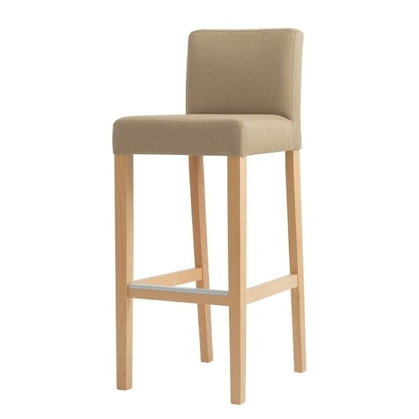 Smėlio spalvos baro kėdė su natūraliomis kojomis Individualizuotos formos Wilton