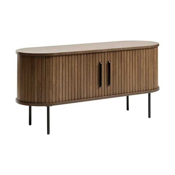 Rudas ąžuolinis TV staliukas 120x56 cm Nola - Unique Furniture-image-1