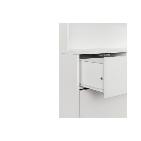 Vitrina baltos spalvos 84x165 cm Skandi – Støraa-image-4