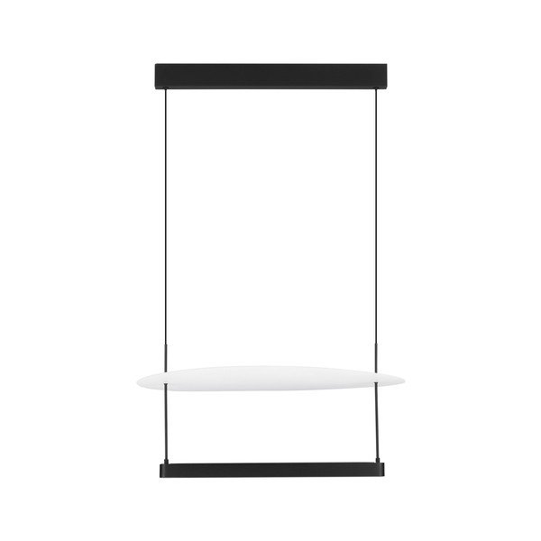 Baltos spalvos/matinės juodos spalvos iš aliuminio kabantis šviestuvas LED su pritemdymo funkcija ø 60 cm Diona – Nova Luce