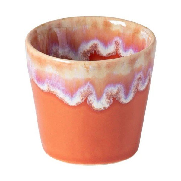 Oranžinės spalvos iš molio puodelis espreso 100 ml Grespresso – Costa Nova