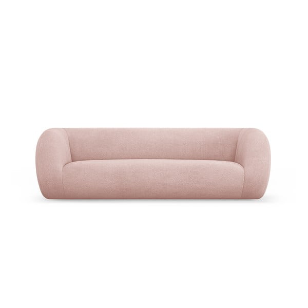 Sofa iš boucle šviesiai rožinės spalvos 230 cm Essen – Cosmopolitan Design